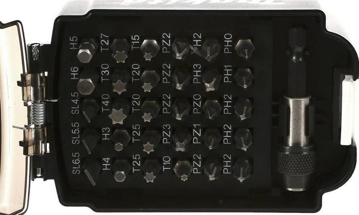 Immagine prodotto Makita Bit impostato (PH, T27, PH2, T40, H6, PZ2, PH1, H3, T10, PH0, SL 1,2 x 6,5, T15, PZ1, T20, SL 0,8 x 5,5, H4, PH3, PZ3, H5, SL 0,6 x 4,5, T25, T30, PZ0)