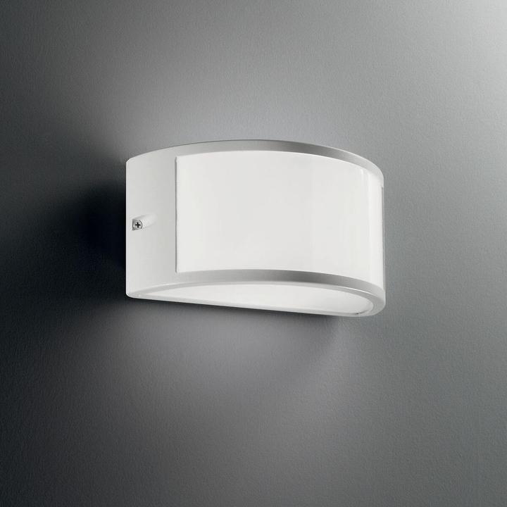Actual product image Ideal lux REX-1 Wall light E27 dimmable White IP44 092393 (E27, IP44)