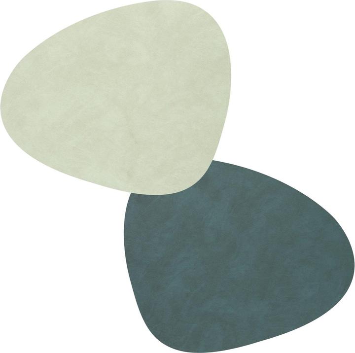 Immagine prodotto Lind DNA Tovaglietta Curve L, doppia Nupo Verde scuro/Verde oliva, 37x44 cm (1 x, 37 x 44 cm)