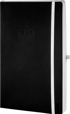 Immagine prodotto Chronoplan CHRONOPLA Chronobook Black&White 2026 50946Z.26 1T/1S schwarz SC A5 (A5, Tedesco)