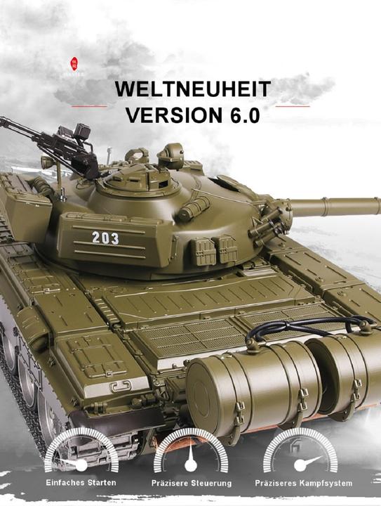 Image du produit Es-toys char RC, T- 72 russe, fumée (RTR Prêt à fonctionner)