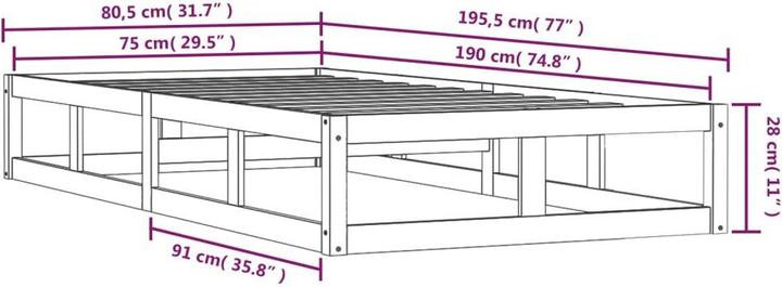 Produktbild VidaXL Seven (75 x 190 cm)