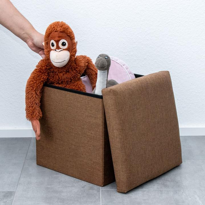 Produktbild Intirilife Sitzwürfel BERNSTEIN BRAUN