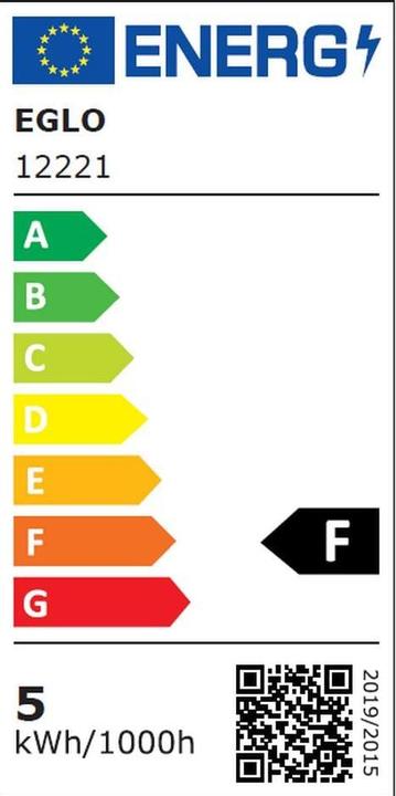 Energy Label EGLO Illuminant (E27, 4.90 W, 500 lm, 1 x, F)