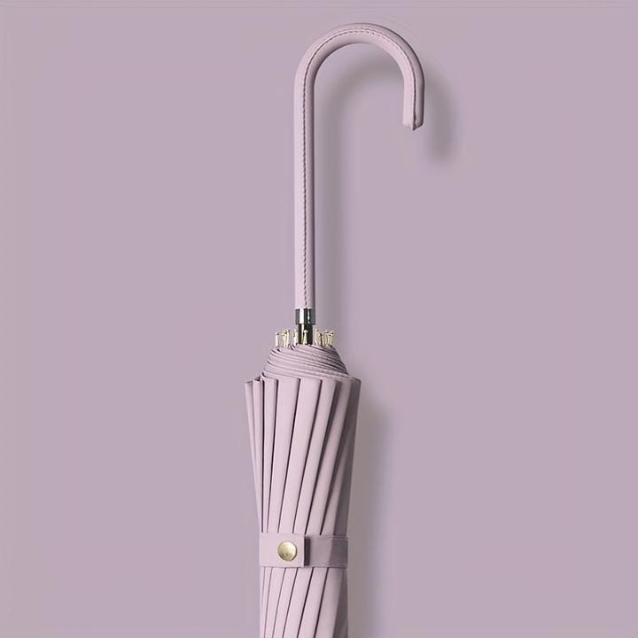 Immagine prodotto Alopini Ombrello automatico antivento e impermeabile con 16 nervature e manico a forma di J, facile da