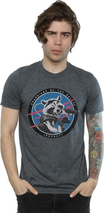 Produktbild Guardians Of The Galaxy Rocket Emblem TShirt (XL)