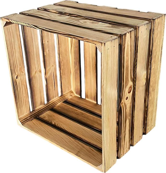 Immagine prodotto Natura Punto Scatola portaoggetti in legno, fiammato (40 x 30 x 40 cm)