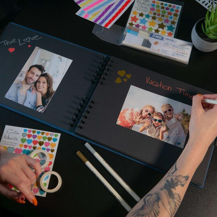 Produktbild Intirilife Fotoalbum zum selbst gestalten mit Spiralbindung