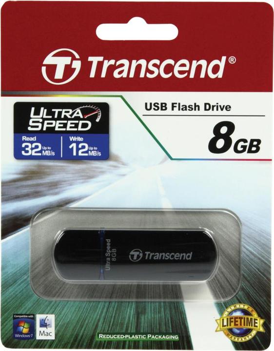 Image du produit Transcend JetFlash 600 (8 Go, USB-A, USB 2.0)