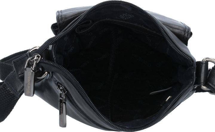 Actual product image Greenland Nature Black Nappa shoulder bag leather 21 cm
