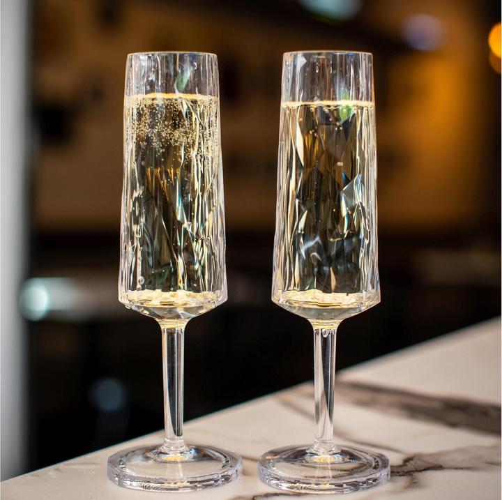 Immagine prodotto Koziol Bicchiere da champagne Superglas Club No. 14, 100 ml, 2 pezzi (10 cl, 2 Occhiali, Bicchieri da champagne)