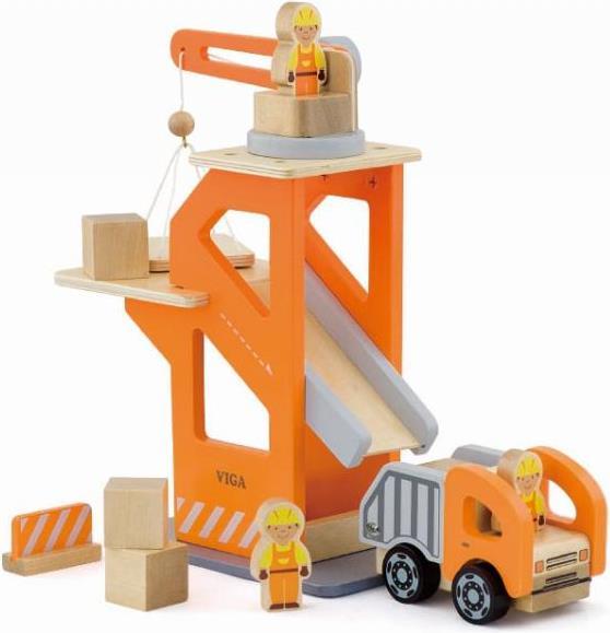 Produktbild Viga Toys Holzkran mit Lkw