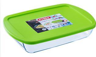 Pyrex Cook En Store 4.9L Rechteck 40 x 27 Cm Mit Deckel