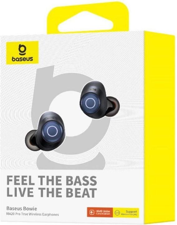 Produktbild Baseus Bowie MA20 Pro TWS Wireless Headphones with ANC and IPX6 - Black