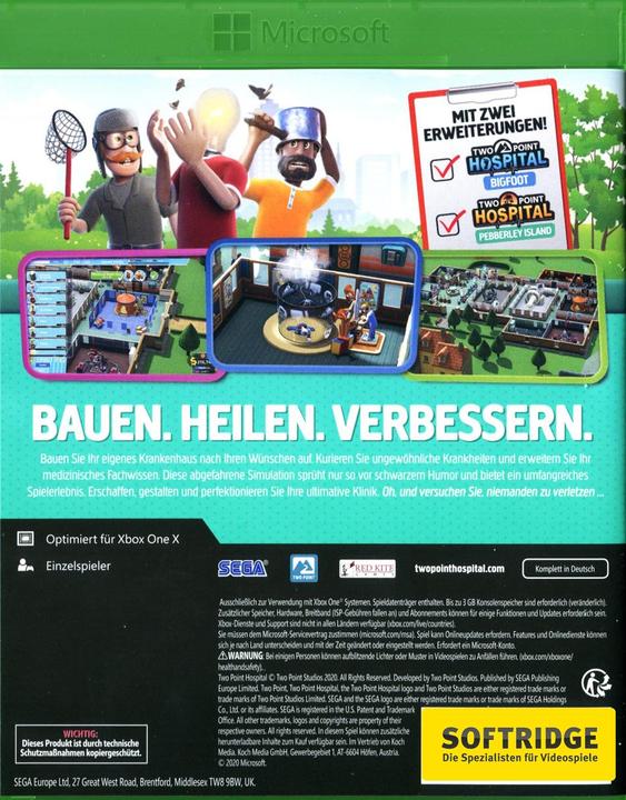 Produktbild Sega Two Point Hospital (Xbox One X, Xbox Series X, EN)