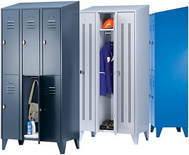 Image du produit Wolf Armoire en acier avec toit incliné, compartiments divisés horizontalement (30 cm, 195 cm)