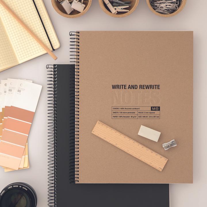 Actual product image Miquelrius Message Notebook (A4, Checked, Hardcover)