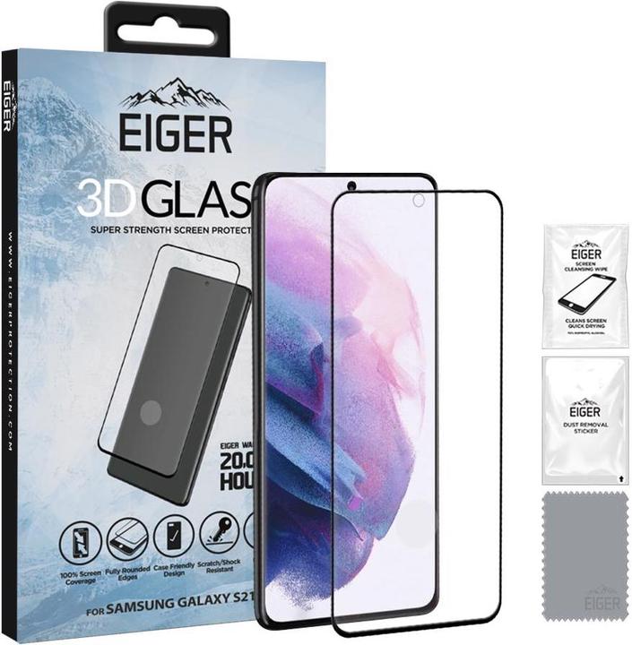 Actual product image Eiger Mountain Glass Clear Edge (1 Piece, Samsung Galaxy S21+)