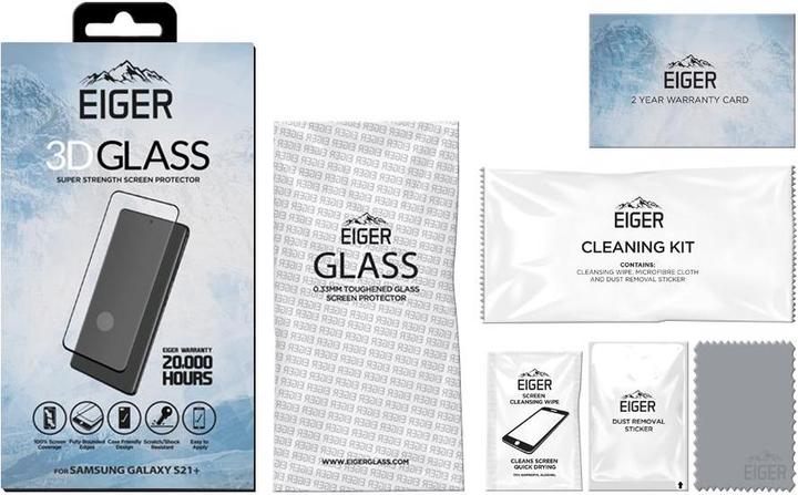 Actual product image Eiger Mountain Glass Clear Edge (1 Piece, Samsung Galaxy S21+)