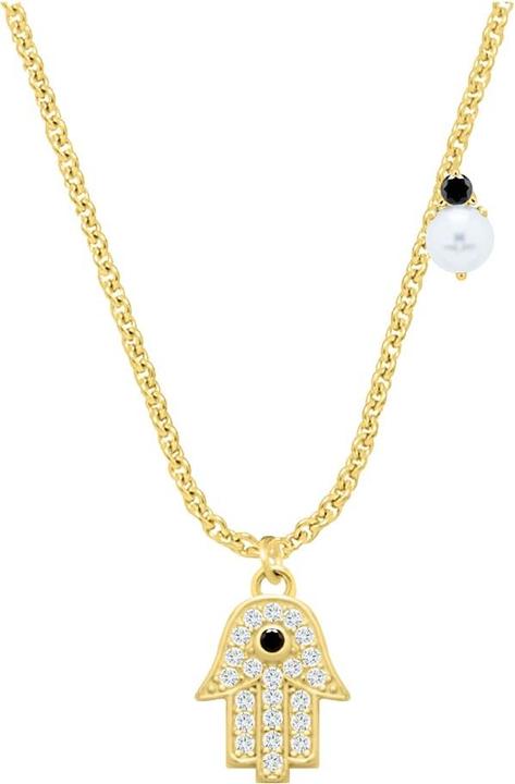 Produktbild Candy Halskette Hamsa, 925 Sterling Silber, vergoldet (18k vergoldet, 925 Sterling Silber, 925er Sterlingsilber, 42 - 45 cm)