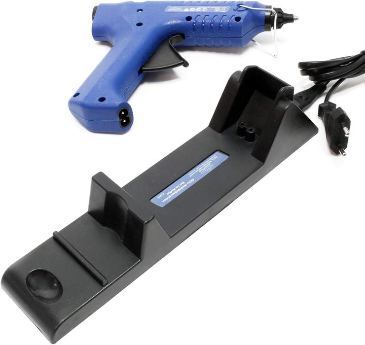 Actual product image Wiltec Hot Glue Gun Set in Transport Case, incl. Glue Sticks & Heating Station with 80W