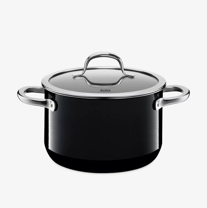Actual product image Silit Meat casserole PASSION black (20 cm, Pot, Ceramic, Stainless steel)