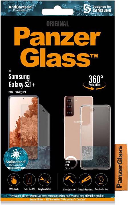 Actual product image PanzerGlass 360° Protection - Glass + Cover (1 Piece, Samsung Galaxy S21+)