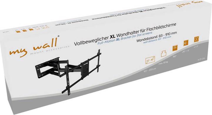 Produktbild myWall TV Wandhalterung Vollbewegliche XL Wandhalter für LCD TV (Wand, 79.92", 50 kg)