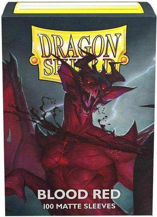 Actual product image Arcane Tinman Standard Sleeves - Matte Blood Red 'Simurag' (100 Units)