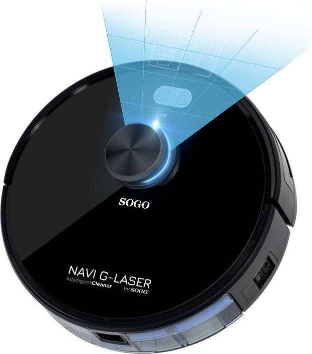 Actual product image Sogo Intelligent cleaning robot Black App controlled, bagless, incl. acc. (Robot vacuum)