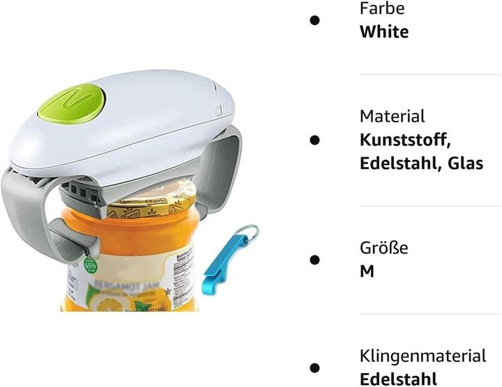 Produktbild König Design Dosenöffner Elektrisch Touch Konservenöffner Automatisch Glasöffner Arthritis