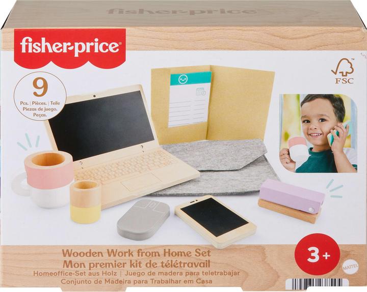 Actual product image Mattel Fisher-Price Wooden Work from home set