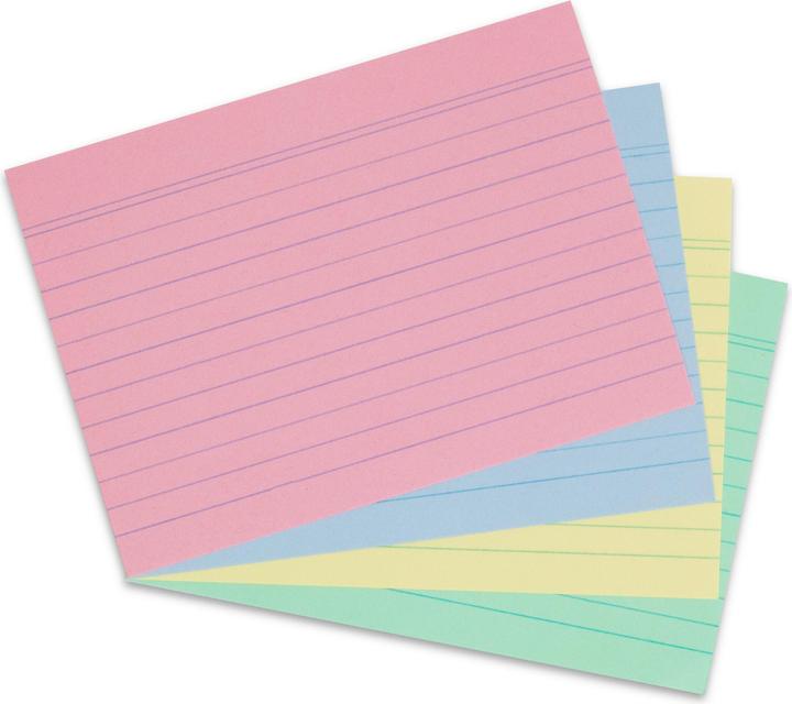 Image du produit Herlitz Fiches d'information (A6, 170 g/m², 200 x)