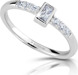 Modesi Silver engagement ring with zircons M01015 - Circuit: 56 mm (56)
