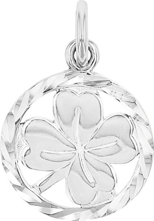 Image du produit Amor Pendentif Cupidon pour femme, argent sterling 925 | trèfle à quatre feuilles (Argent 925)