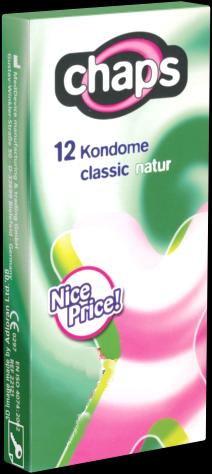 Chaps Classic Natur» 12 Kondome für volle Verkehrssicherheit (12 Stk.)