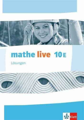 Actual product image mathe live 10E. Ausgabe W. Lösungen Klasse 10 (German, 2019)