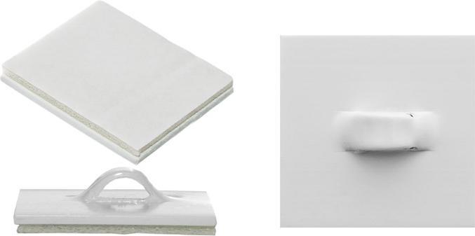 Actual product image Partydeco Self-adhesive holder with an eyelet, maximum load 0.5kg (1 pkt / 100 pc.)