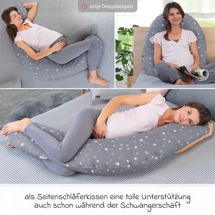Produktbild Theraline Stillkissen "Das Original" mit Polyester Hohlfaser Füllung inkl. Bezug 190 cm (190 cm)