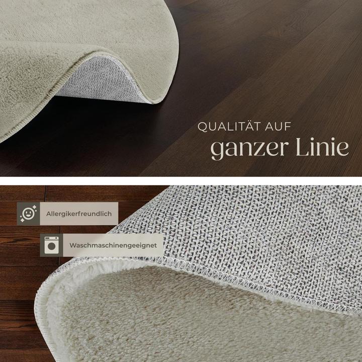 Immagine prodotto tectake Tappeto a pelo corto Soft Zone (120 x 120 cm)