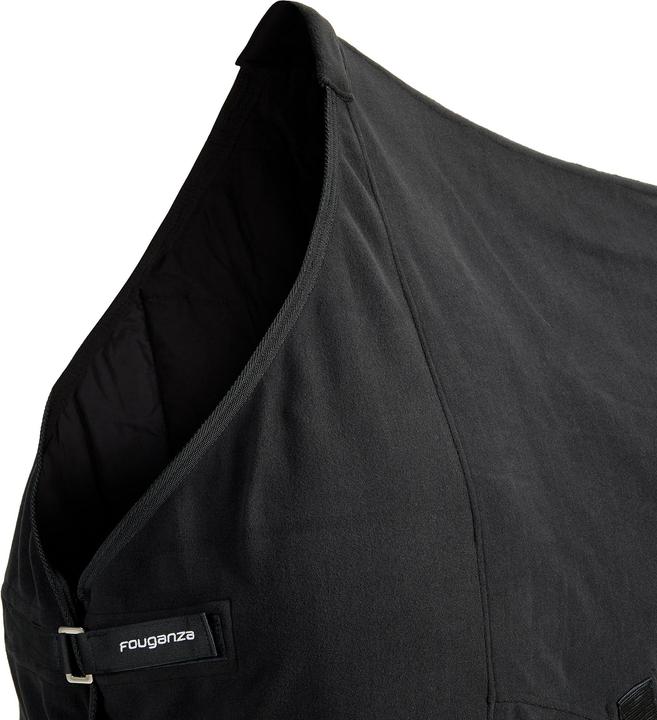 Image du produit Fouganza Couverture de surfaçage poney/cheval - Polar Basic noir (155 cm)