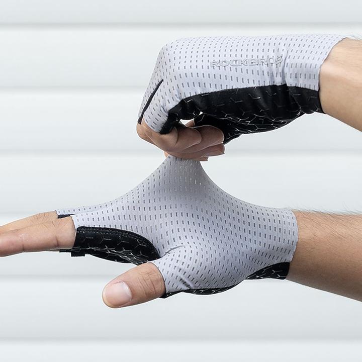 Produktbild Rockbros Breathable Short Finger Cycling Gloves, Size: S - Gray (S)
