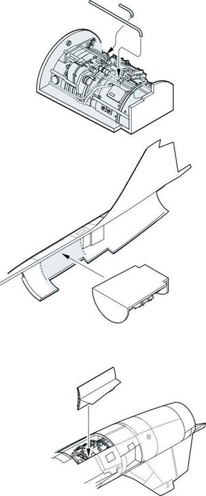 Produktbild CMK F-104G Starfighter Engine set USA (HAS)