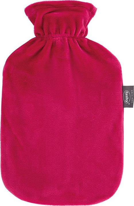 Actual product image Fashy Hot water bottle 2l fleece cover magenta (2 l)