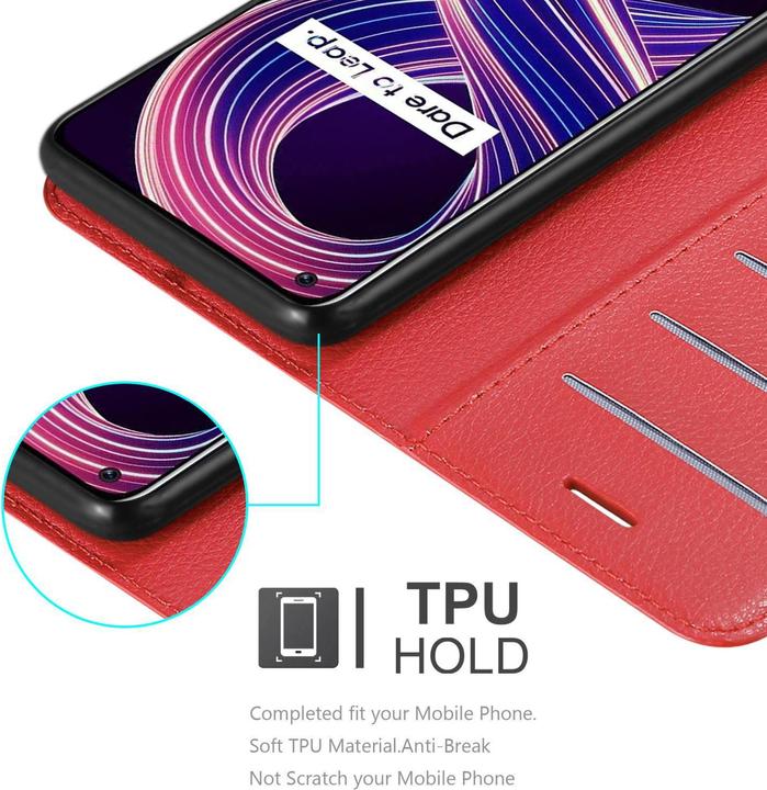Productafbeelding Cadorabo Boek Stand Case voor Realme 8 5G / V13 / Q3 / Q3i / Narzo 30 5G (Realme Narzo 30 5G, Realme V13, Realme Q3i 5G)