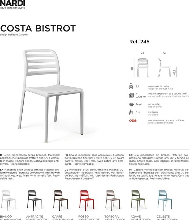 Image du produit Nardi Costa Bistrot