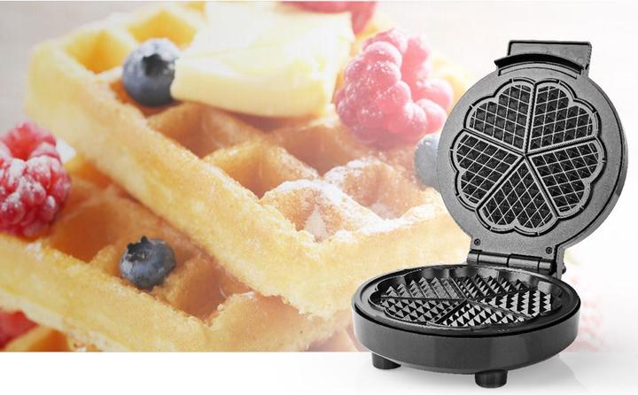 Actual product image Nedis Waffle maker | 5 Heart shaped waffles | 19 cm | 1000 W | Automatic temperature control | A (EU plug)
