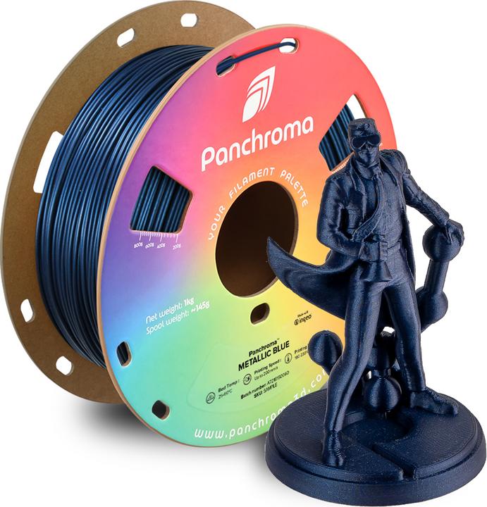 Polymaker Panchroma™ PLA Metallic (PLA, 1.75 mm, 1000 g, Blue)