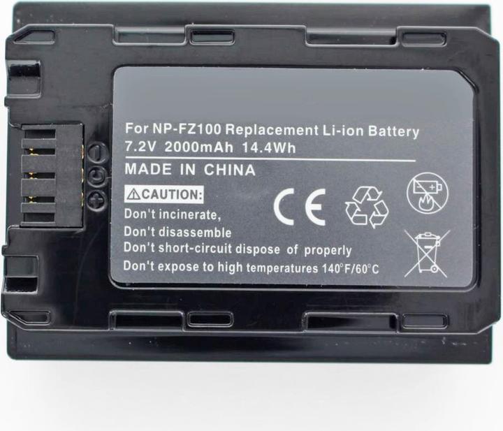 Image du produit AccuCell Akku Sony NP-FZ100, A7 Mark 3, A7R Mark 3 (Batterie de l'appareil photo)