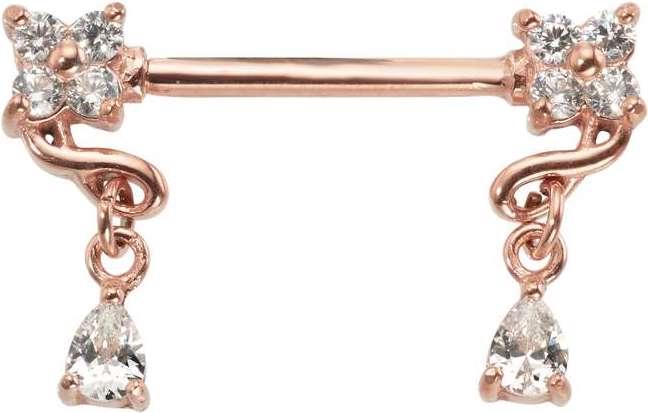 Bijouteria Brustpiercing (Chirurgenstahl 316L, PVD Beschichtung (goldfarbig))
